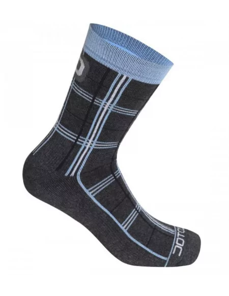 Chaussettes dotout checked socks bleue