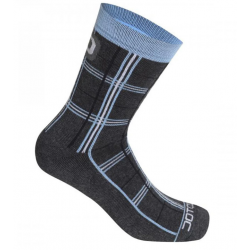 Chaussettes dotout checked socks bleue