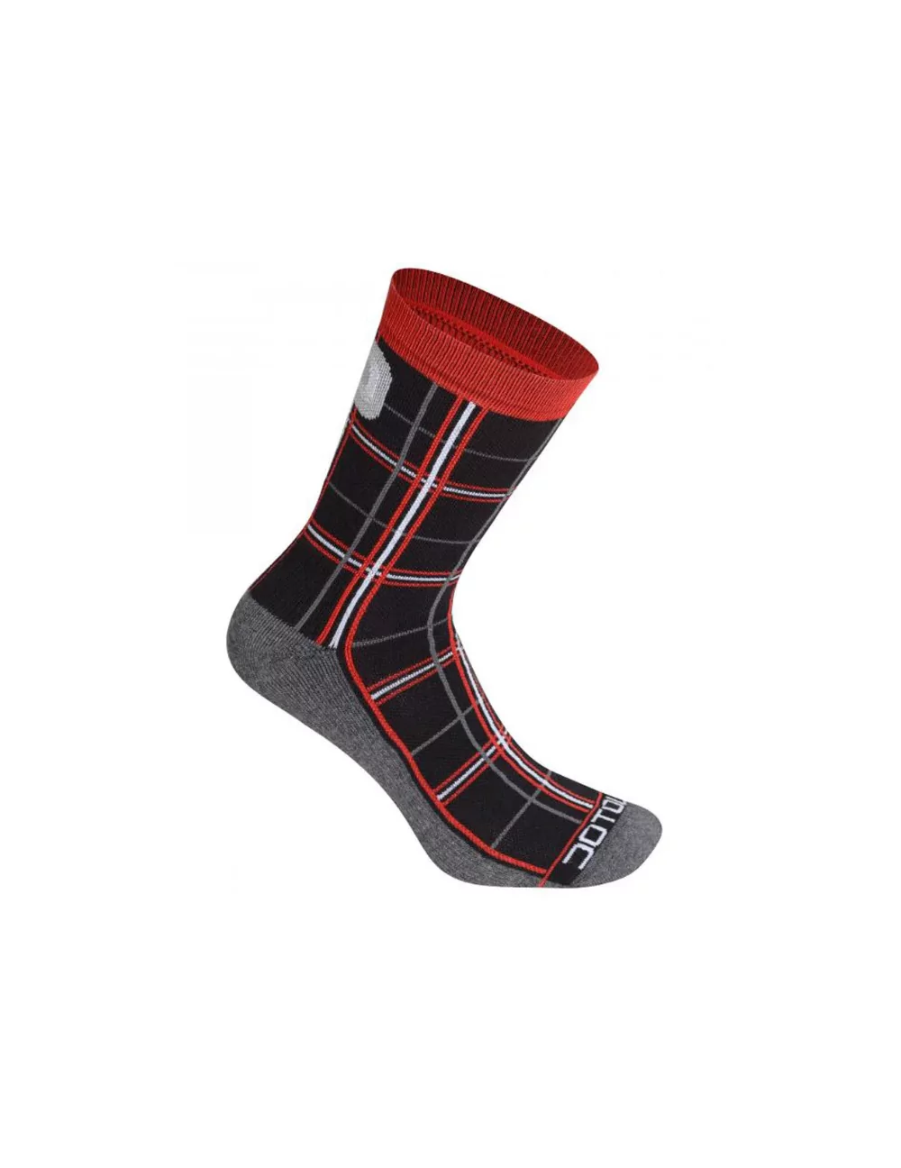 Chaussettes dotout checked socks rouge