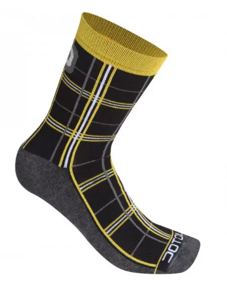 Chaussettes dotout checked socks jaune