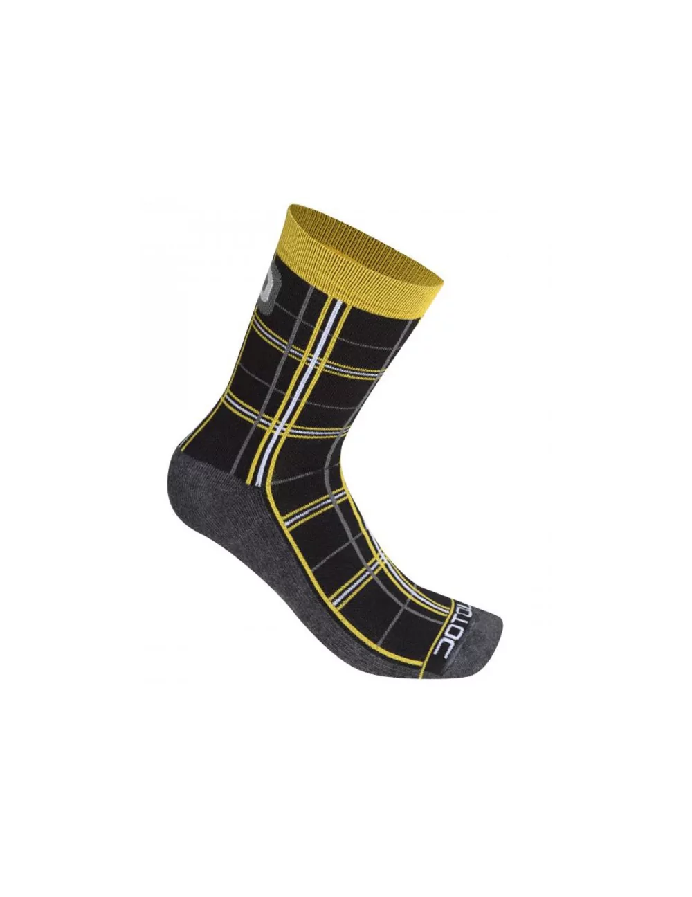 Chaussettes dotout checked socks jaune