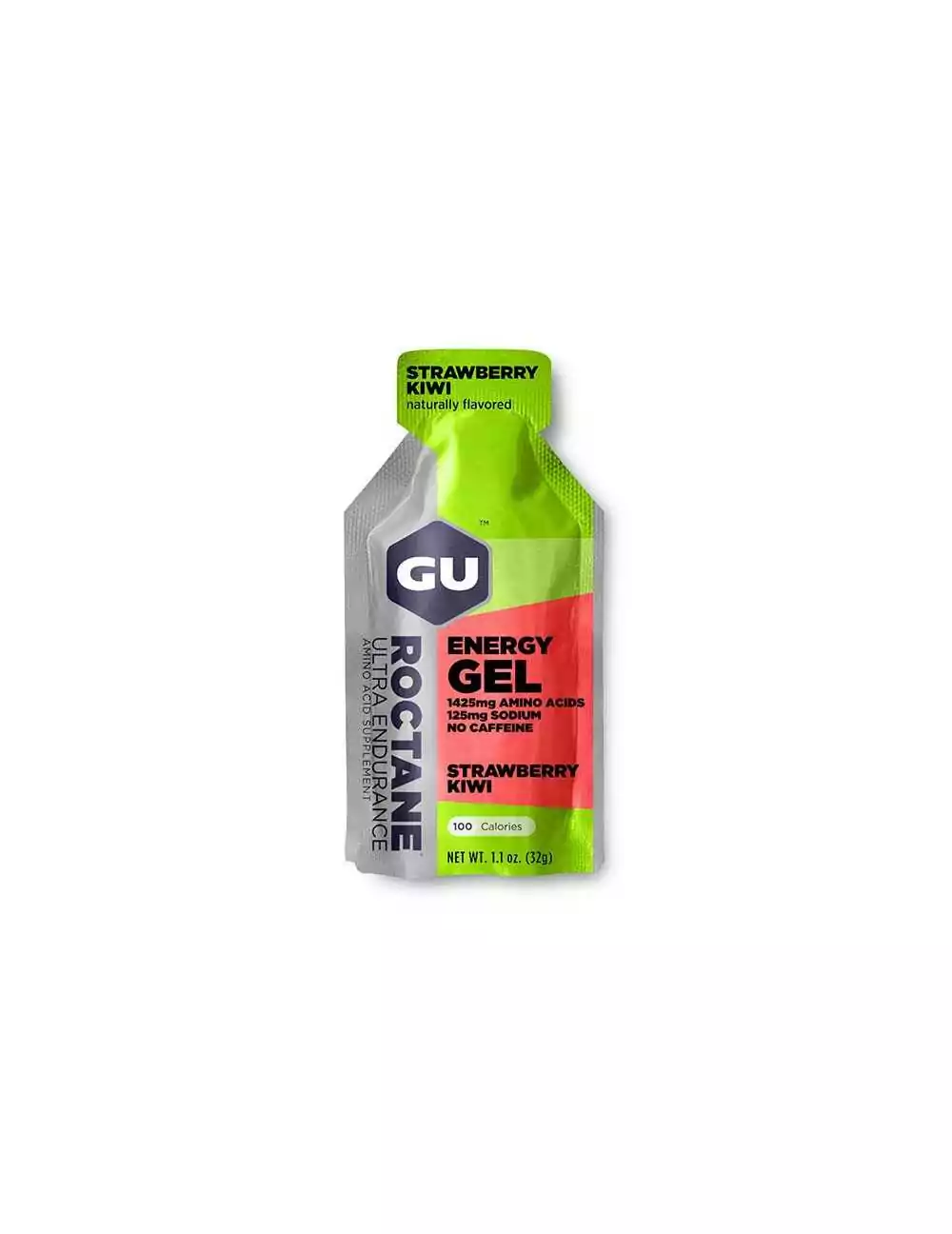 Gu gel énergétique roctane fraise kiwi 32g