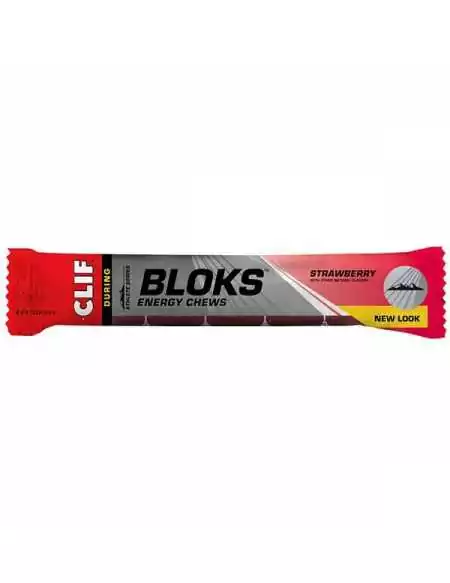 Gommes clif energy chew bloks fraise 60g