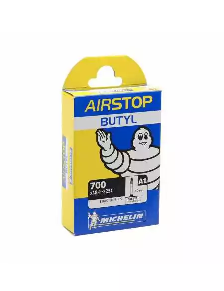 Chambre à air michelin a1 airstop butyl 700x18/25c valve 40mm