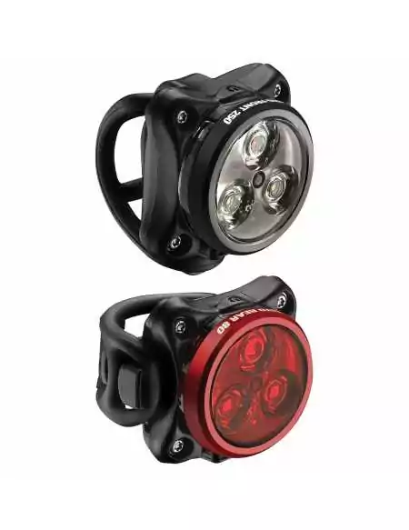 Éclairages avant et arrière lezyne zecto drive noir/rouge