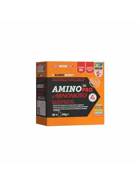 Boisson soluble namedsport amino 16 pro ajinomoto avant/après