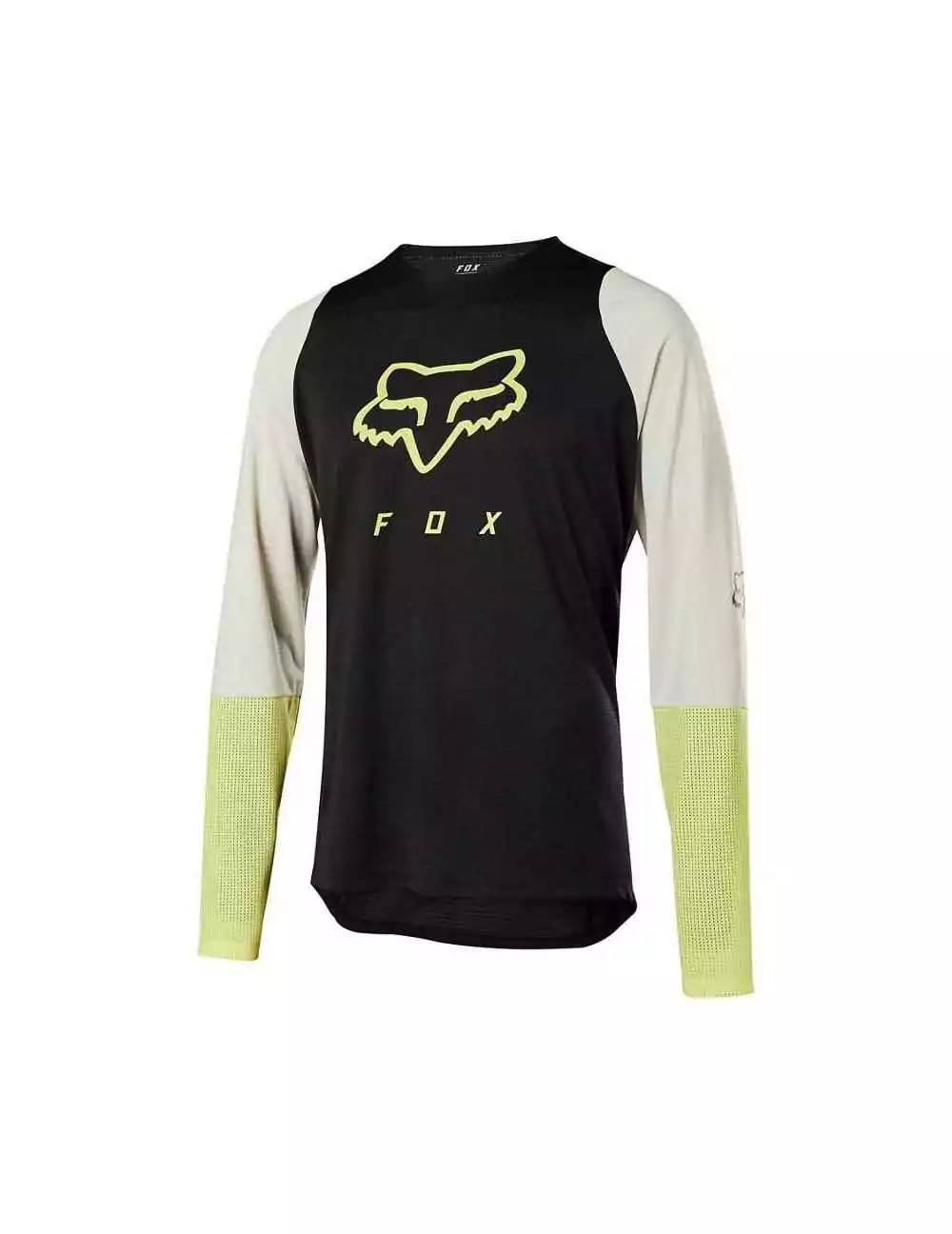 Maillot manches longues fox defend delta lunar noir jaune