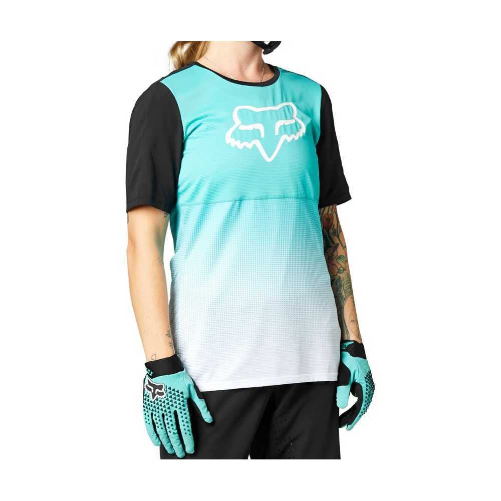 Maillot femme fox flexair manches courtes