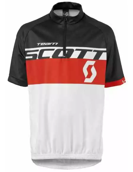 Maillot enfant scott team rc noir blanc rouge