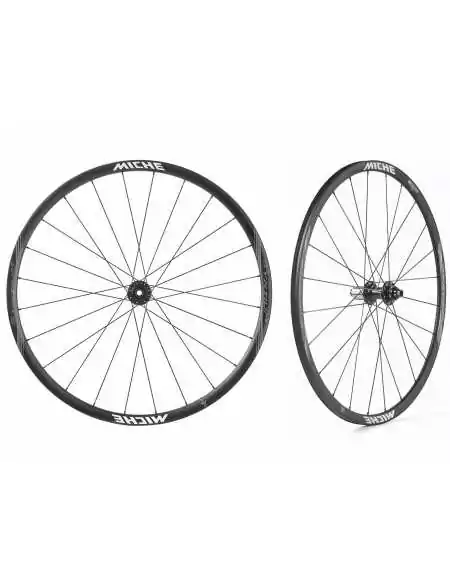 Paire de roues miche syntium wp axy + pneus vittoria rubino pro