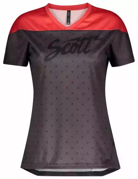 Maillot vtt enfant scott flow trail rose gris