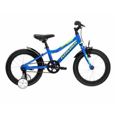 Vélo enfant kross racer 4.0 16" bleu jaune