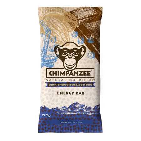 Chimpanzee barre energétique 100% naturelle chocolat noir 1 sel