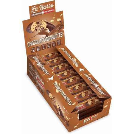 Barre Protéiné+ VITAMINES 49 G - Chocolat Cacahuètes