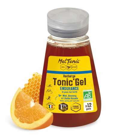 Recharge MELTONIC Tonic'Gel Endurance Bio Miel ginseng gelée royale