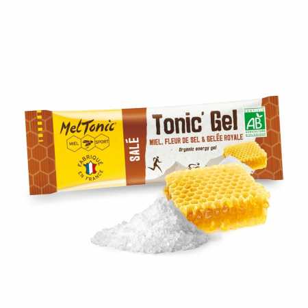 Gel énergétique MELTONIC Salé bio Miel fleur de sel gelée royale