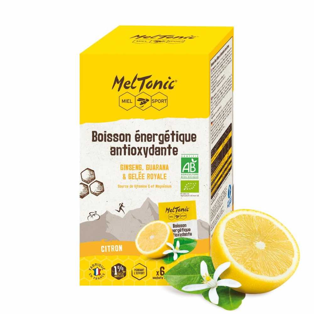 Boisson énergétique MELTONIC bio Citron sachets pratiques
