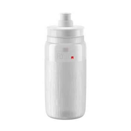 BIDON ELITE FLY TRANSPARENT LOGO GRIS 550 ml