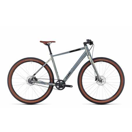 Vélo Urbain CUBE Hyde Pro Femme Deepblue´n´silver